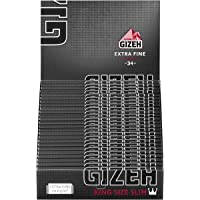Los mejores  - Gizeh 411110041 Black King Size Slim – Papel Largo- 25 Libritos X 33 lengüetas- celulosa